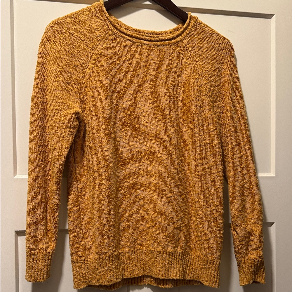 L.L. Bean Women's Crew Neck Sweater - Mustard Yellow